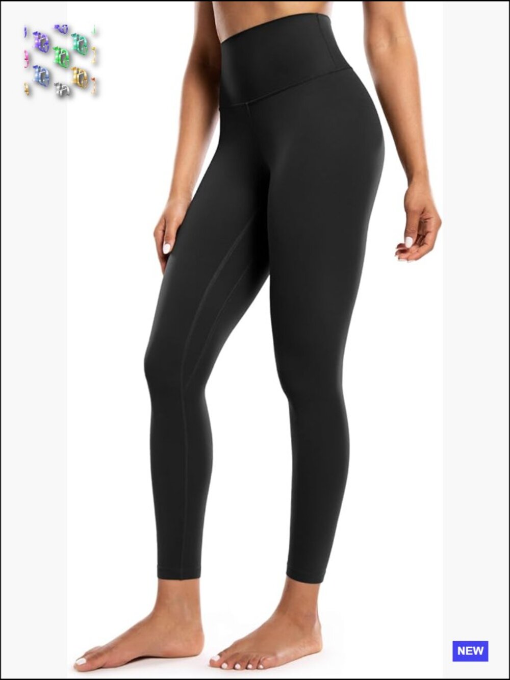 High Waisted Yoga Leggings 25" CreamLuxe Soft Workout Lounge Pants 4-Way Stretch